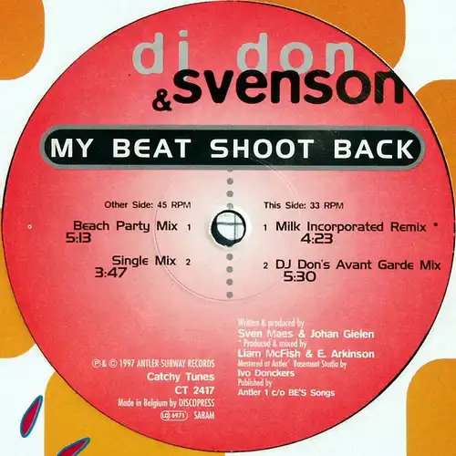 DJ Don & Svenson - My Beat Shoot Back [12" Maxi]