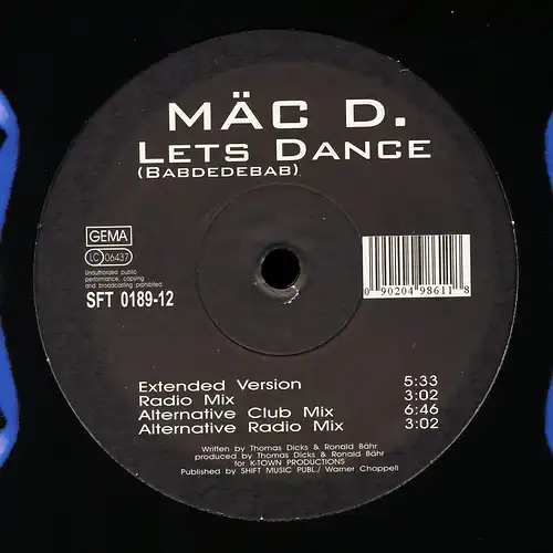 Mec D. - Lets Dance [12&quot; Maxi]