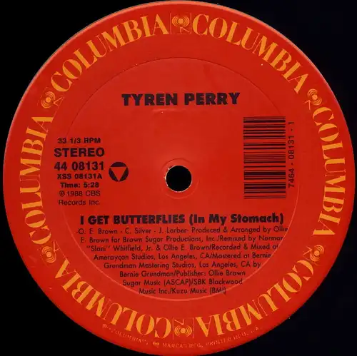Perry, Tyren - I Get Butterflies (In My Stomach) [12" Maxi]