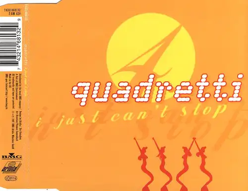 Quadretti - I Just Can't Stop [CD-Single]