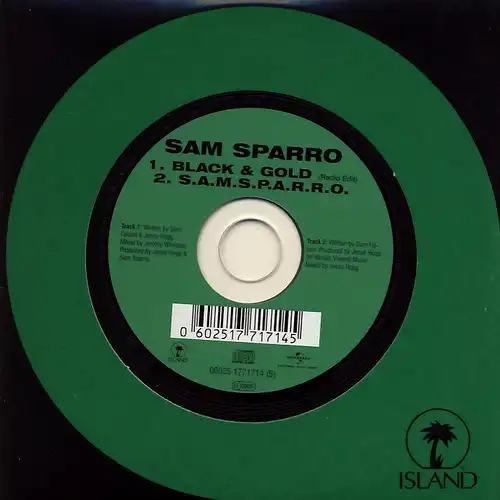 Sparro, Sam - Black And Gold [CD-Single]