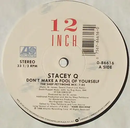 Stacey Q - Don't Make A Fool Of Yourself [12" Maxi]