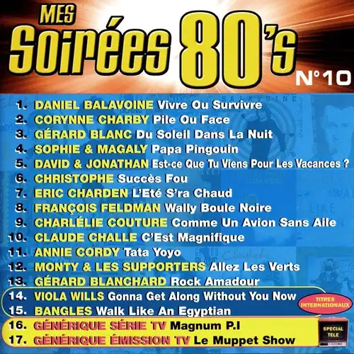 Various - Mes Soirées 80's No 10 [CD]