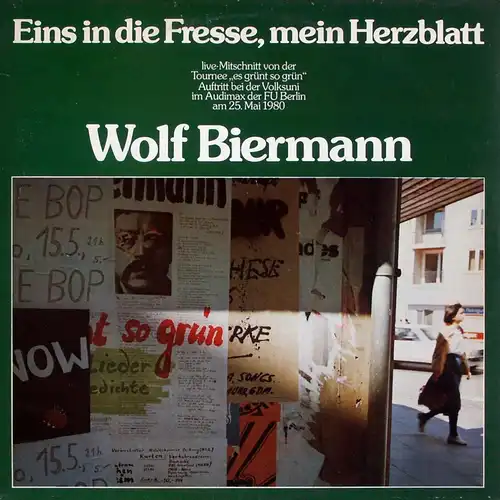 Biermann, Wolf - Eins In Die Fresse, Mein Herzblatt [LP]