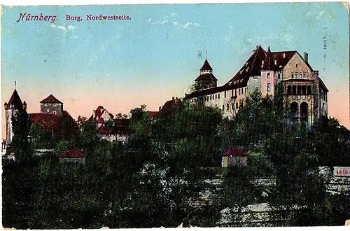 Ak Nürnberg gel.1912