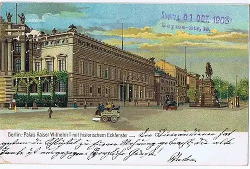 Litho,Gruß aus Berlin,gel.1903