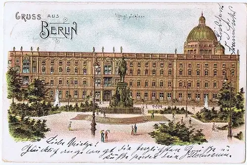 Litho,Gruß aus Berlin,gel.1901