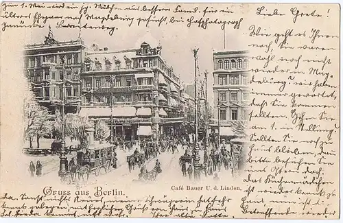 Litho,Gruß aus Berlin,gel.1901 Top