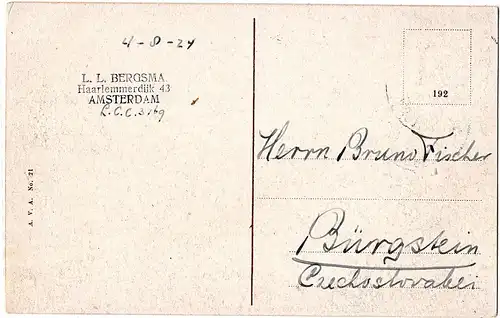 Alte Ansichtskarte Niederlande gel.um 1910