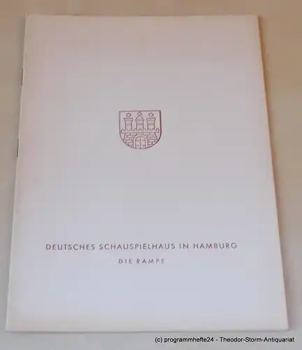 Gründgens Gustaf, Garcia Lorca Federico, Beck Enrique, Penzoldt Günther, Wilken Rolf: Mariana Pineda. Volkstümliche Romanze in drei Bildern. Freitag, 27. Juni 1957 Programmheft. Die Rampe. Deutsches Schauspielhaus in Hamburg 1956/57. 