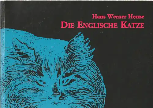 Staatstheater am Gärtnerplatz, Klaus Schultz, Konrad Kuhn, Jan Adamiak, Stella Thome, Nikolai Schuchardt: Programmheft Die englische Katze von Hans Werner Henze. Premiere 22. Oktober 2000. 