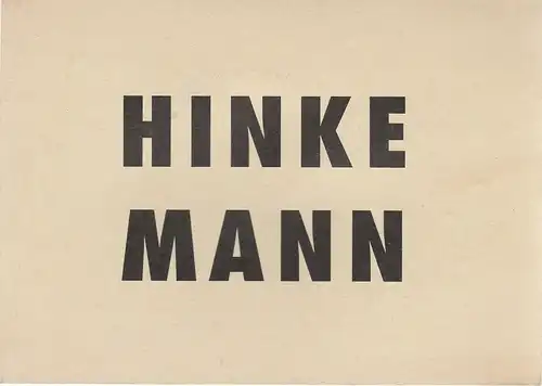 Volksbühne am Rosa-Luxemburg-Platz, Frank Castorf, Juliane Koepp, Christian Beck, Bernd Frank: Programmheft Ernst Toller HINKEMANN. Eine Tragödie. Spielzeit 1994 / 95. 