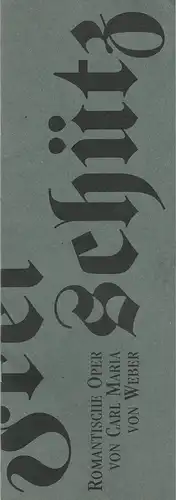 Staatstheater Cottbus, Schristoph Schroth, Carola Böhnisch, Zsolt Horpacsy. Hauke Tesch: Programmheft Carl Maria von Weber DER FREISCHÜTZ Premiere 28. Januar 1995 Spielzeit 1995 / 96 Nr. 9. 