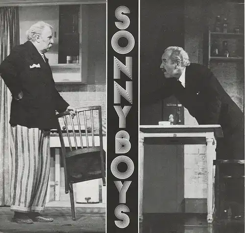 Konzertdirektion Landgraf, Birgit Landgraf: Programmheft Neil Simon SONNYBOYS Spielzeit 1977 / 78 3-fach signiert. 