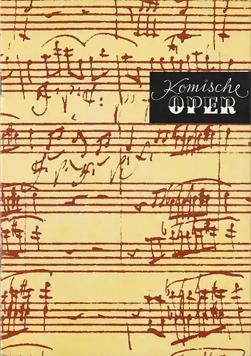 Komische Oper Berlin,  Gerhard Müller, Frank Schneider, Rudolf Wagner-Regeny,  Dietrich Kaufmann: Programmheft 5. SINFONIEKONZERT DES ORCHESTERS DER  KOMISCHEN OPER 25. Febraur 1984 Spielzeit 1983 / 84   DDR-Musiktage 1984. 