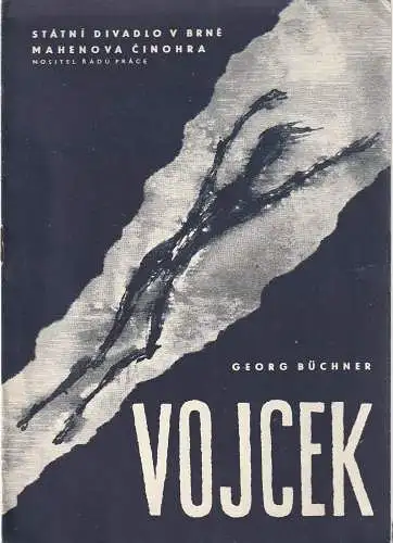 Statni Divadlo v Brne, Mahenova Cinohra: Programmheft Georg Büchner VOJCEK Primiera 17. Listopadu 1962. 