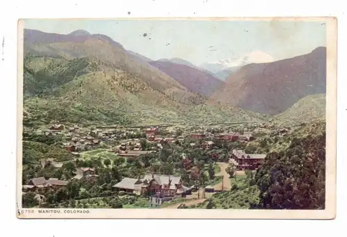 USA - COLORADO - MANITOU SPRINGS, town view