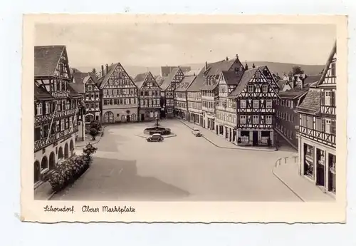 7060 SCHORNDORF, Oberer Marktplatz, 1956