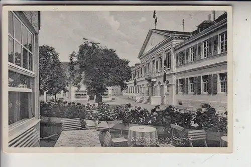 6702 BAD DÜRKHEIM, Schloßplatz mit Kurhaus, NS-Beflaggung