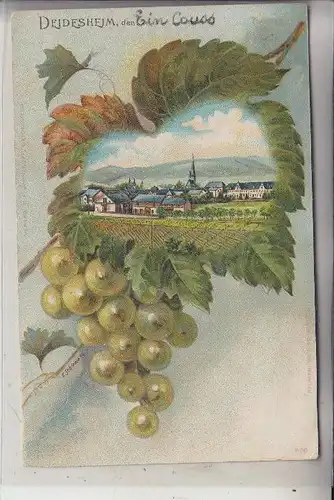 6705 DEIDESHEIM,  Panorama im Weinblatt