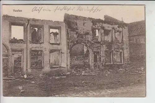 F 67420 SAALES / SAAL, Zerstörungen 1.Weltkrieg 1915, Deutschze Feldpost