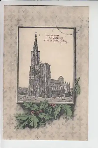 F 67000 STRASBOURG / STRASSBURG, Das Münster, 1907 - dekorativ