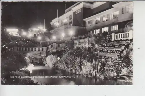 UK - ENGLAND - DORSET - Bournemouth, The Rock Gardens and Pavillion Illuminated 1962