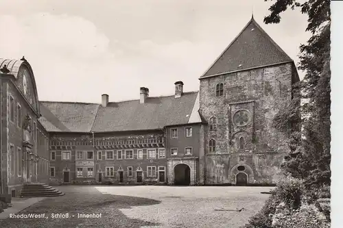 4840 RHEDA, Schloss - Innenhof, rücks. kl. Klebereste