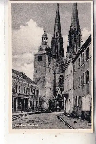 6630 SAARLOUIS / SAARLAUTERN, Dietrich-Eckartpark, Denkmal Feldart. Regt. von Holzendorf