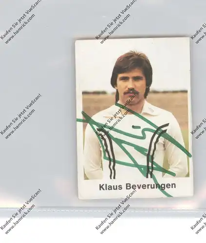 FUSSBALL - EINTRACHT FRANKFURT - KLAUS BEVERUNGEN, Autogramm