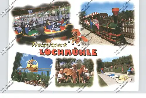 6393 WEHRHEIM, Freizeitpark Lochmühle, Eisenbahn, Auto-Scooter, Minigolf, Ponies, Monorail