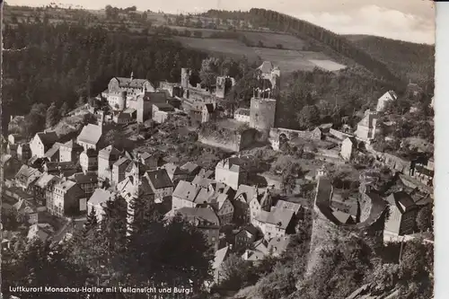 5108 MONSCHAU - HALLER, Teilansicht mit Burg