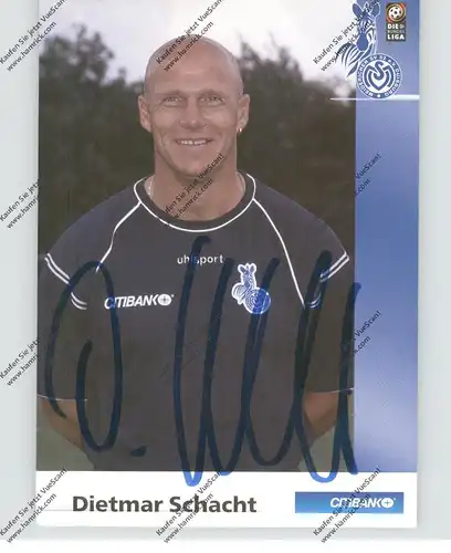 FUSSBALL - MSV DUISBURG - DIETMAR SCHACHT, Autogramm