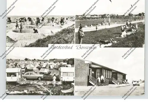 2943 ESENS - BENSERSIEL, Mehrbild-AK, Strand, Campingplatz, Schwimmbad