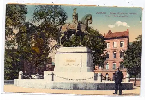 5100 AACHEN, Heinrichsallle, Kaiser-Friedrich-Denkmal