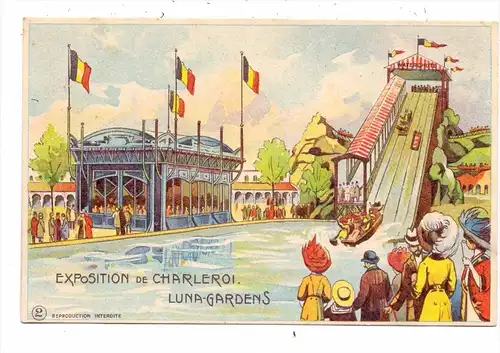 KIRMES / Fun Fair / Kermes / Fete Foraine / Luna Park - Wasserrutsche, 1911, World Expo Charleroi