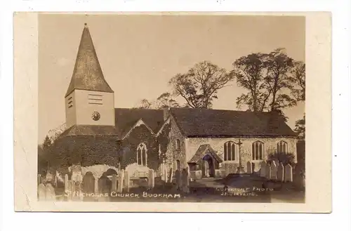 UK - ENGLAND - SURREY - BOOKHAM, St. Nicholas Church, 1915, Druckstelle / AF