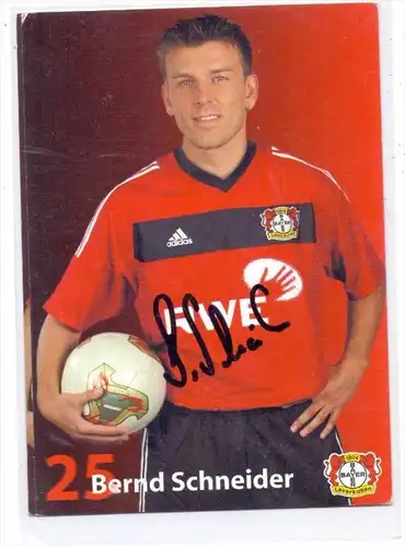 FUSSBALL - BAYER LEVERKUSEN - BERND SCHNEIDER - Autogramm