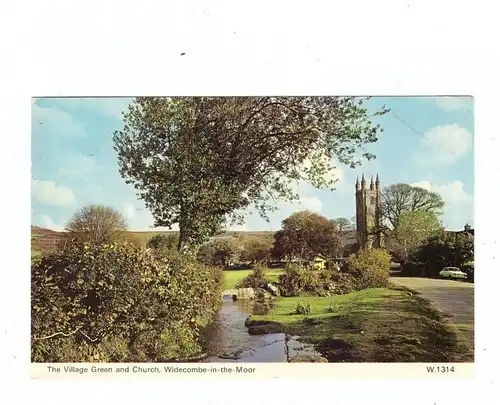 UK - ENGLAND - DEVON - WIDECOMBE IN THE MOOR, Village Green & Church