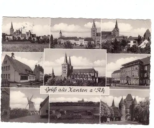 4232 XANTEN, Mehrbild-AK 1963