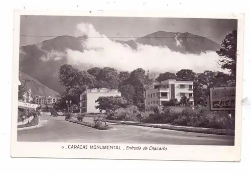 VENEZUELA - CARACAS, Entrada de Chacaito, 1950