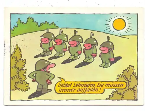 MILITÄR - HUMOR, DDR, Nationale Volksarmee