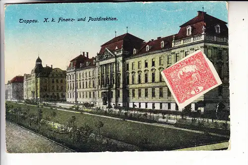 BÖHMEN & MÄHREN - TROPPAU / OPAVA, Finanz- und Postdirektion, 1923