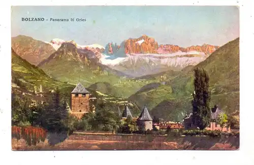 I 39100 BOZEN, Panorama von Gries, 1929