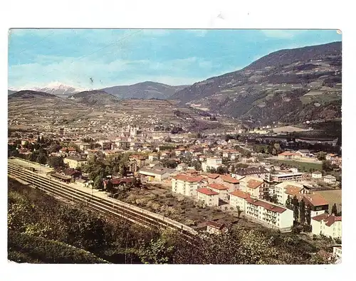 I 39042 BRIXEN, Ortsansicht mit Bahnhof, 1964