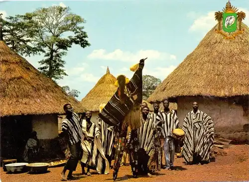 VÖLKERKUNDE / ETHNIC - Cote d'Ivore, Scene de Village