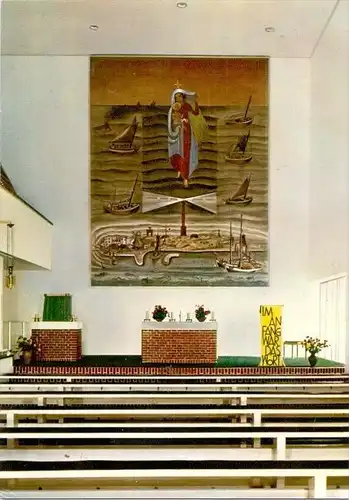 2982 NORDERNEY, Kirche "Stella Maris", Innenansicht