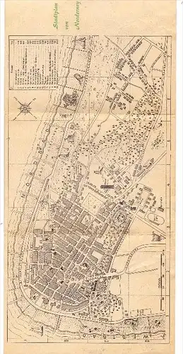 2982 NORDERNEY, Klapp-Stadtplan, Parkhotel-Restaurant, Wattführer Hinnerk