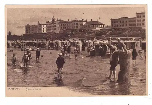 2972 BORKUM, Strandleben, Strandmeister, Strandkörbe, animierte Szene, 1905, Gehrmann-Borkum