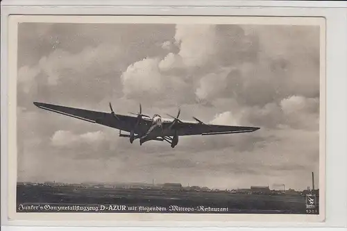 FLUGZEUGE - JUNKERS G 38 D 2000 "AZUR", 1936 abgestürzt